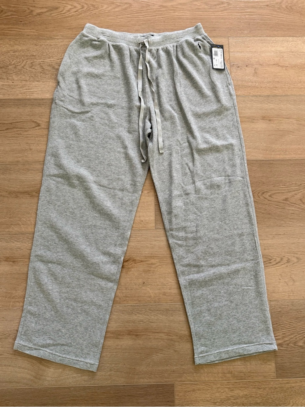 Polo Ralph Lauren Waffle Knit Sleep Lounge Pants XL Gray